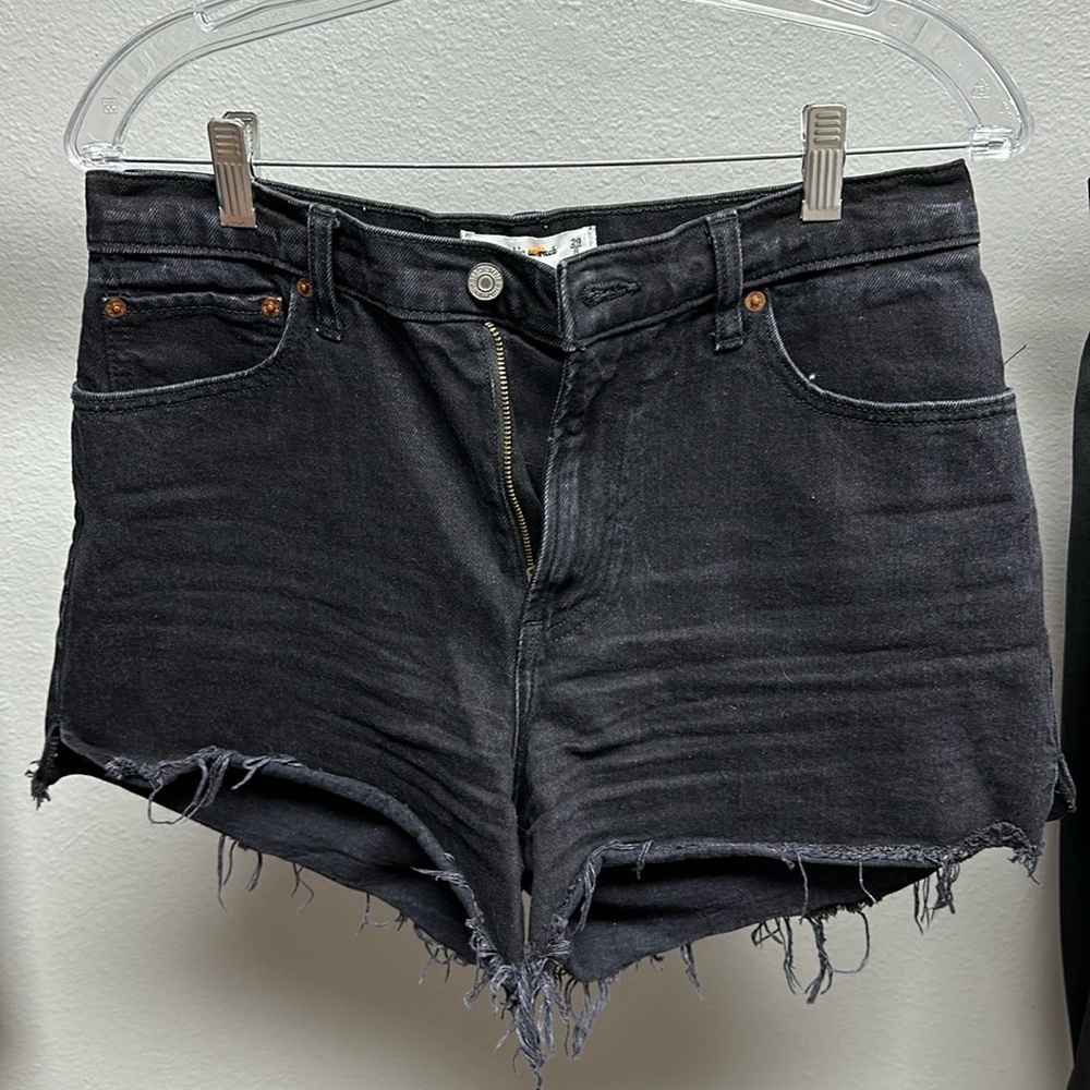 Abercrombie & Fitch Black Jean Shorts